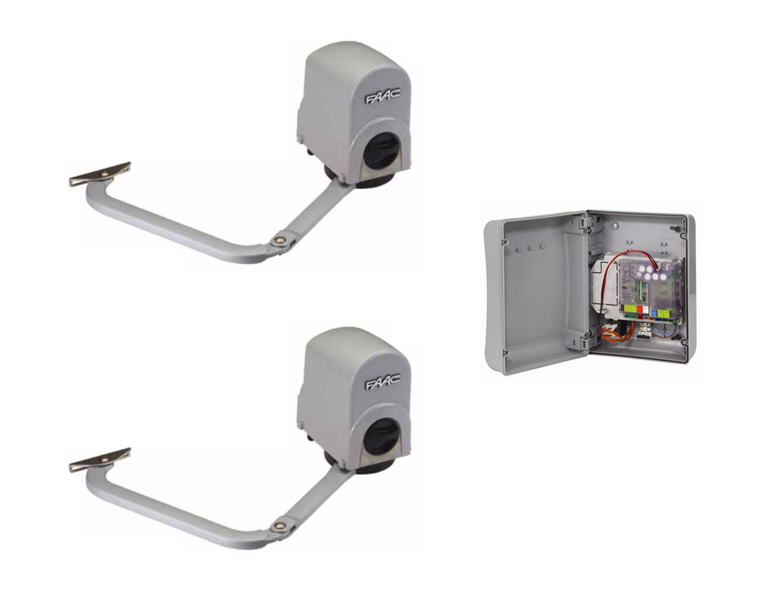 FAAC™ 391 (24v) Articulated Electro-Mechanical Swing Gate Opener (Double Kit) - Garage Door Spare Parts