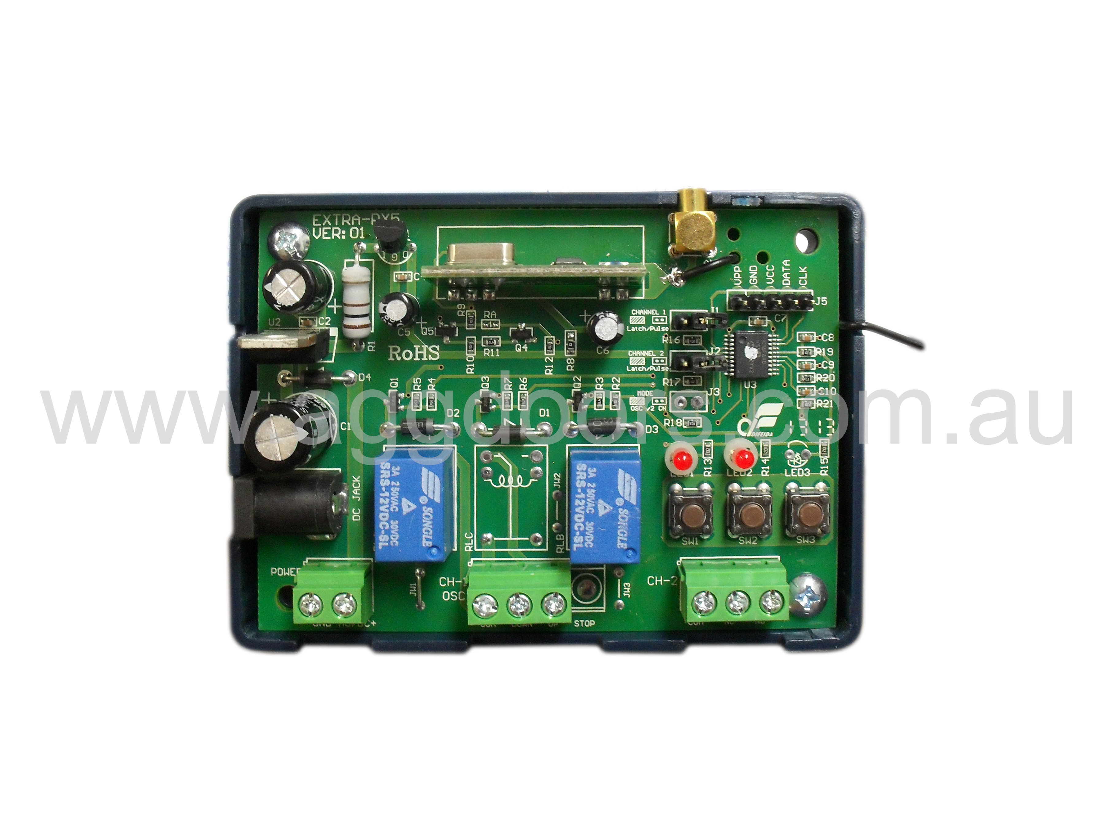 BOSS™ RX-5 (Two Channel) Stand-Alone Receiver (433MHz) - Garage Door Remotes