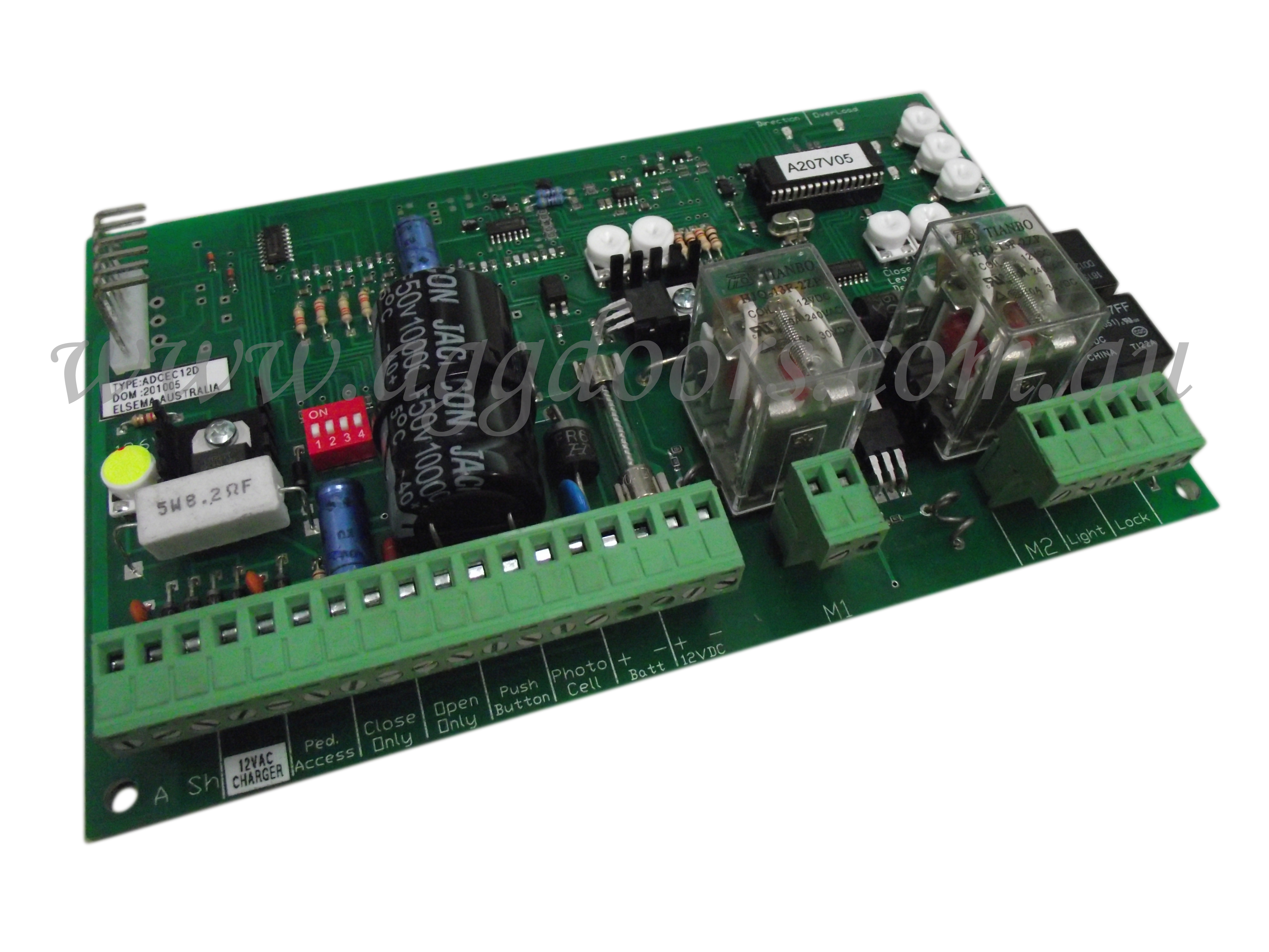 Elsema™ ADCEC-12D Control Board (PCB) (Reconditioned) - Garage Door Spare Parts