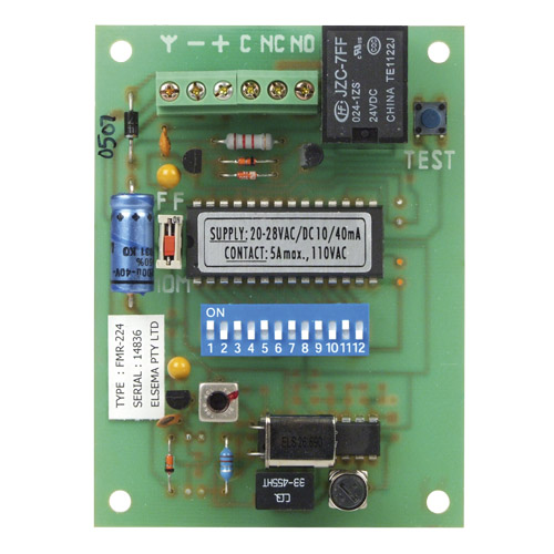 Elsema™ FMR-224 (1 Channel) Receiver (Reconditioned) - Garage Door Spare Parts