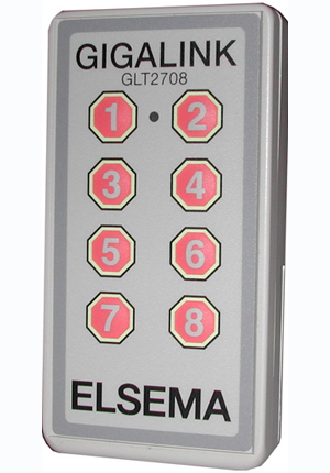Elsema™ GLT2708 GIGALINK™ (8 Channel) Remote Control