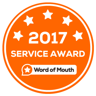 2017 Word of Mouth Service Award Logo
