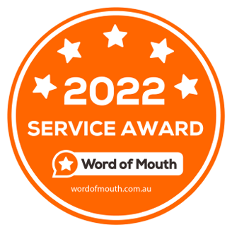 2022 Word of Mouth Service Award Logo
