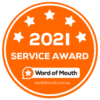 2021 Word of Mouth Service Award Logo