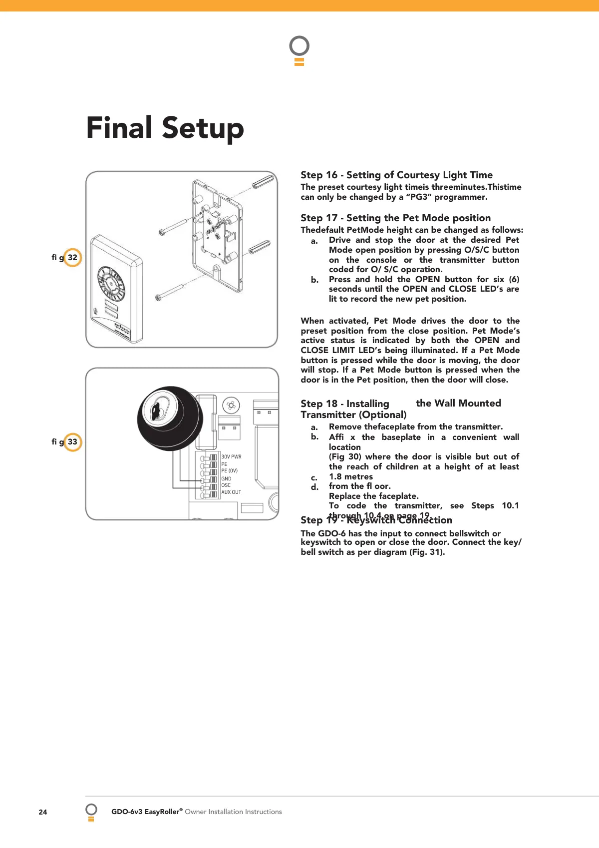 Source manual page 25 of 37 for ATA GDO-6v3 Manual v1.01, PDF version 2
